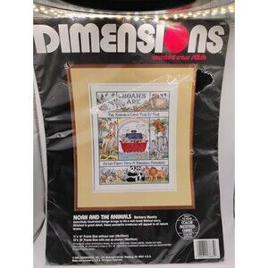 5/$25 Dimensions 3685 NOAH'S ARK Counted Cross Stitch Kit New